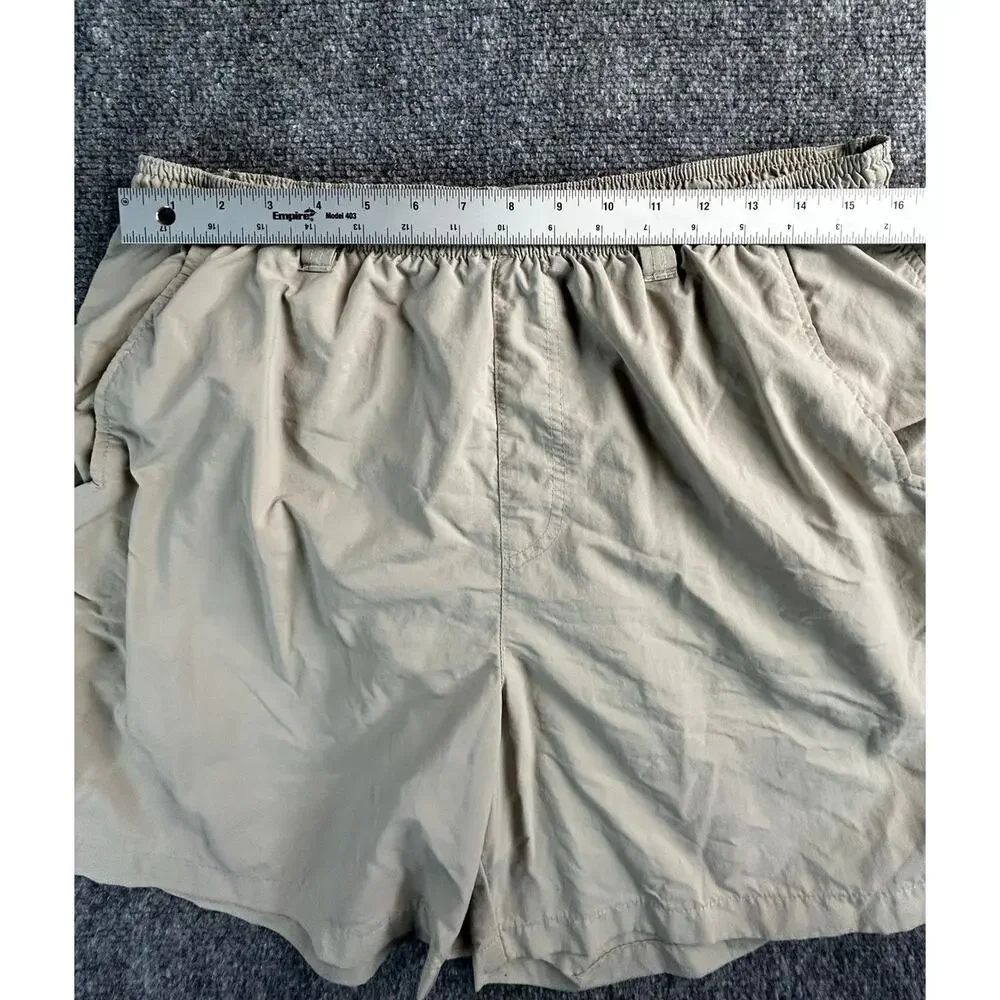 Columbia PFG Women's Omni-Shade Fishing Shorts Beige Size Large